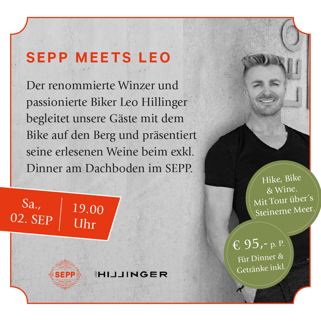 The exSEPPtional Star Experience: Bike & Hike & Wein mit Leo Hillinger